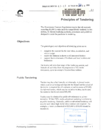 063-13(5)- Excerpt from Public Works and Services Publishing Guidelines Principles of Tendering