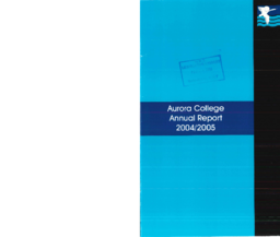 095-15(4) - Aurora College Annual Report 2004/2005