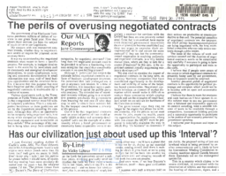 088-13(5) - Hub News Article Entitled, "The Perils of Overusing Negotiated Contracts", May 20, 1998