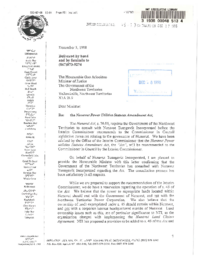 048-13(6) - Letter from NTI President Regarding the Nunavut Power Utilities Statutes Amendment Act