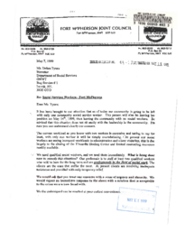 44-13(7) - Letter from Fort McPherson Joint Council Regarding Social Services Workers