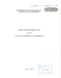 54-13(7) - Report and Recommendations of the 1999 Judicial Remuneration Commission, July 12, 1999