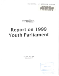 67-13(7) - Report on 1999 Youth Parliament