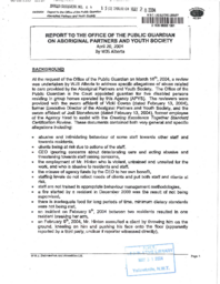 044-15(3) - Report to the Office of the Public Guardian on Aboriginal Partners and Youth Society, April 20, 2004