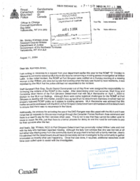 067-15(3) - Letter from the RCMP to the Assistant Deputy Minister at the Department of Justice, regarding the Willow Lake River investigation