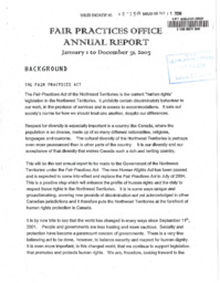 068-15(3) - Fair Practices Office Annual Report, January 1 to December 31, 2003