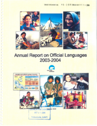 086-15(3) - Annual Report on Official Languages 2003-2004