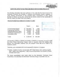 089-15(3) - Costs Related to Taltson and Bear River Hydro Projects