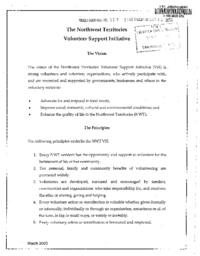 117-15(3) - The Northwest Territories Volunteer Support Initiative