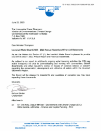 0037-20(1) - Inuvialuit Water Board 2022-2023 Annual Report and Financial Statements