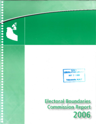 1-15(5) - Electoral Boundaries Commission Report 2006