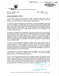 003-15(5) - Reply Letter Regarding the Demolition of the Dene Konia Facility, Hay River