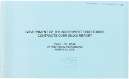 020-15(5) - Government of the Northwest Territories Contracts over $5000 Report