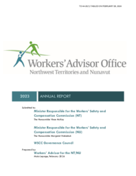 0044-20(1) - Workers' Advisor Office for the Northwest Territories and Nunavut Annual Report 2023