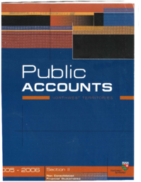 040-15(5) - Public Accounts of the Government of The Northwest Territories for the Year Ended March 31, 2006 - Section II: Non-Consolidated Financial Statements