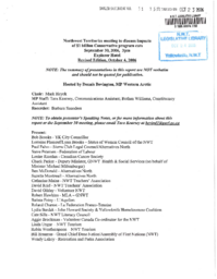 051-15(5) - Summary Report of Meeting Hosted by MP Dennis Bevington Regarding Federal Program Cuts