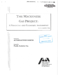 053-15(5) - Mackenzie Gas Project - A Financial and Economic Assessment