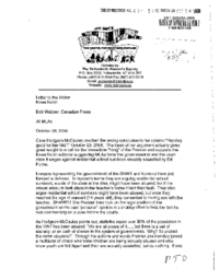 063-25(5) - Letter from the Yellowknife Women's Society Regarding Premier's Comments on Teacher Assault Suit