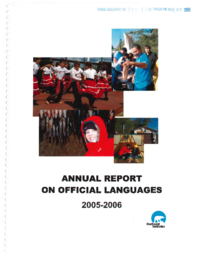 077-15(5) - Annual Report on Official Languages, 2005-2006