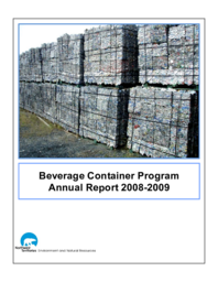 Beverage Container Program Annual Report 2008-2009