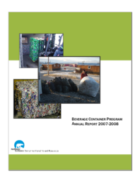 Beverage Container Program Annual Report 2007-2008