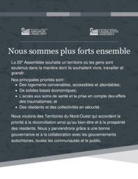 Priorités de la 20è Assemblée