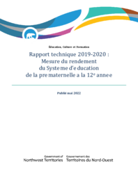 Rapport technique 2019-2020 : Mesure du rendement du Système d’éducation de la prematernelle à la 12e année