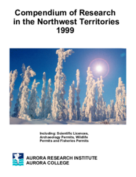 Compendium of Research in the Northwest Territories 1999