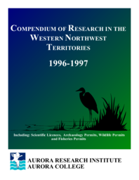 Compendium of Research in the Northwest Territories 1996-1997