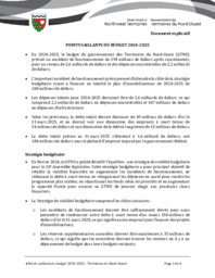 Points saillants du budget 2024-2025