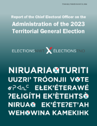 0089-20(1) - Report of the Chief Electoral Officer on the administration of the 2023 territorial general election