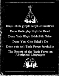 Report of the task force on aboriginal languages