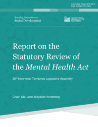 CR 016-20(1) - Report on the Statutory Review of the Mental Health Act