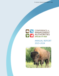 0142-20(1) - Conference of Management Authorities Species at Risk Annual Report 2023-2024