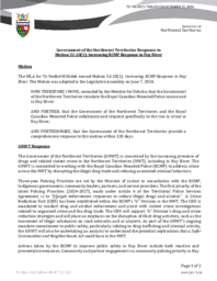 0150-20(1) - Government of the Northwest Territories Response to Motion 32-20(1): Increasing RCMP Response in Hay River