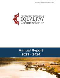 0187-20(1) - Northwest Territories Equal Pay Commissioner Annual Report 2023-2024