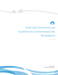 Draft 2023 Environmental Guideline for Contaminated Site Remediation