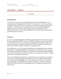 CR 6-16(3) ES (Fre) - Rapport final sur la révision de la Loi sur les langues officielles 2008-2009 : résumé