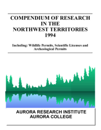 Compendium of Research in the Northwest Territories 1994