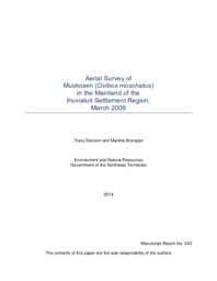 Aerial Survey of Muskoxen (Ovibos moschatus) in the Mainland of the Inuvialuit Settlement Region, March 2009