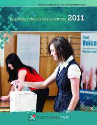 11-17(1) - Résultats officiel des élections 2011 