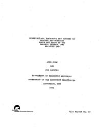 Distribution, Abundance and History of Caribou and Muskoxen North and South of the Boothia Isthmus, NWT, May-June 1985