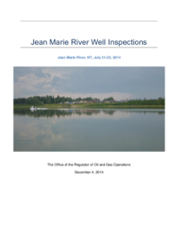 Jean Marie River Well Inspections