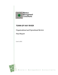 Town of Hay River Organizational and Operational Review : Final Report