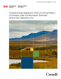 0282-20(1) - Canada's Energy Regulator's 2023-24 Annual Report under the Northwest Territories Oil and Gas Operations Act