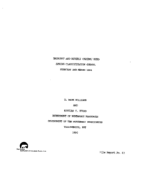 Bathurst and Beverly caribou herd spring classification counts, February and March 1984