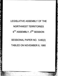 05-80 (2) SESSIONAL PAPER POLITICAL RIGHTS FOR TERRITORIAL SERVANTS