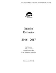 002-18(2) - Interim Estimates 2016-2017 