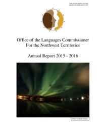 270-18(2) - Office of the Languages Commissioner for the Northwest Territories Annual Report 2015-2016 