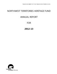 157-17(5) - Northwest Territories Heritage Fund Annual Report for 2012-2013 